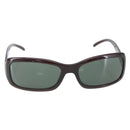 CHANEL Sunglasses plastic Green CC Auth SW1985-2