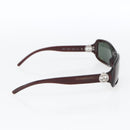 CHANEL Sunglasses plastic Green CC Auth SW1985-4