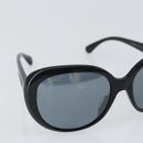 CHANEL Sunglasses plastic Black CC Auth SW1986-6