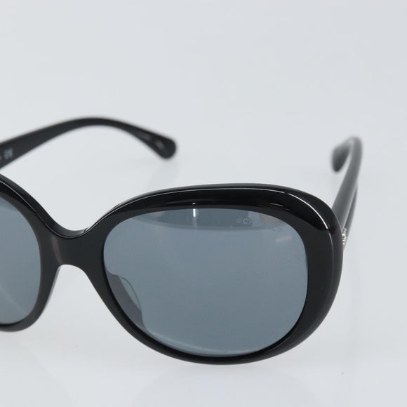 CHANEL Sunglasses plastic Black CC Auth SW1986