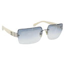 CHANEL Sunglasses plastic Clear CC Auth SW1987-1