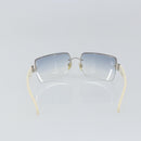 CHANEL Sunglasses plastic Clear CC Auth SW1987-2
