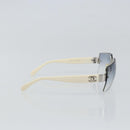 CHANEL Sunglasses plastic Clear CC Auth SW1987-4