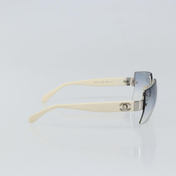 CHANEL Sunglasses plastic Clear CC Auth SW1987