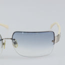 CHANEL Sunglasses plastic Clear CC Auth SW1987-6