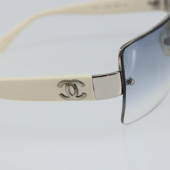 CHANEL Sunglasses plastic Clear CC Auth SW1987