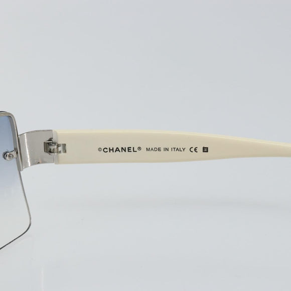CHANEL Sunglasses plastic Clear CC Auth SW1987