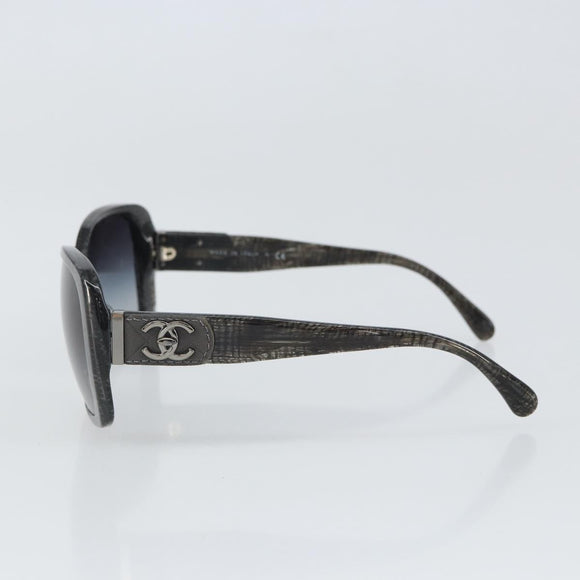 CHANEL Sunglasses plastic Black CC Auth SW1988V