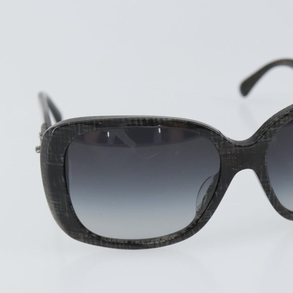 CHANEL Sunglasses plastic Black CC Auth SW1988V