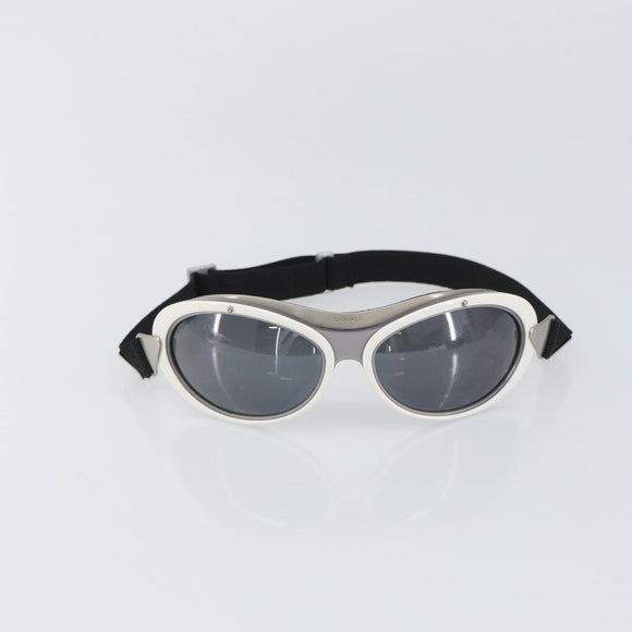 CHANEL Goggles Sunglasses plastic Black CC Auth SW1992