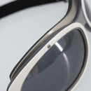 CHANEL Goggles Sunglasses plastic Black CC Auth SW1992-8