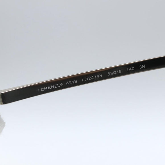 CHANEL Sunglasses metal Purple CC Auth SW1993V