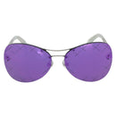CHANEL Sunglasses metal Purple CC Auth SW1993V-2