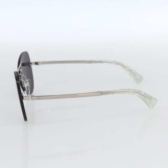 CHANEL Sunglasses metal Purple CC Auth SW1993V