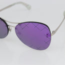 CHANEL Sunglasses metal Purple CC Auth SW1993V-7
