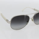 CHANEL Sunglasses Rubber Black CC Auth SW1994-6