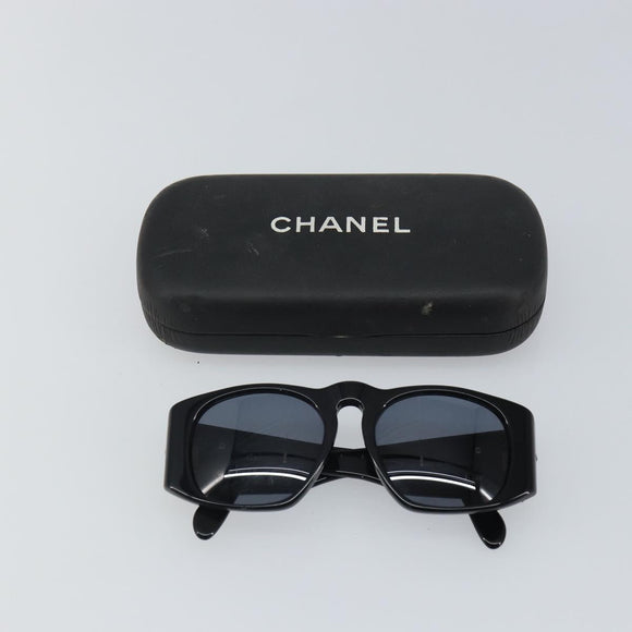 CHANEL Sunglasses plastic Black CC Auth SW1995