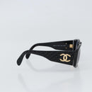 CHANEL Sunglasses plastic Black CC Auth SW1995-5