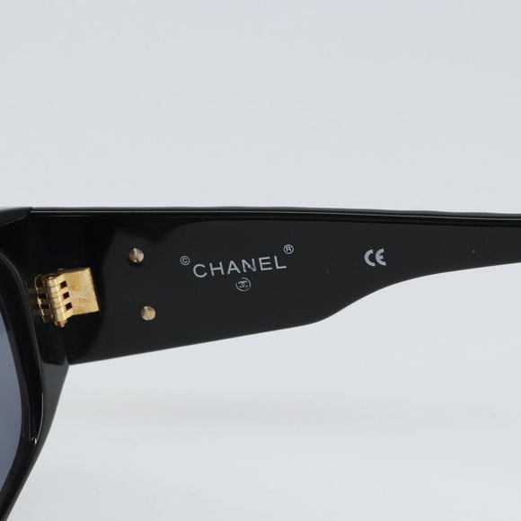 CHANEL Sunglasses plastic Black CC Auth SW1995