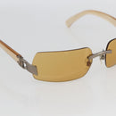 CHANEL Sunglasses plastic Brown CC Auth SW1998-6