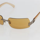 CHANEL Sunglasses plastic Brown CC Auth SW1998-7