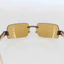 CHANEL Sunglasses plastic Brown CC Auth SW1998-8