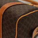 CELINE Macadam Canvas Hand Bag PVC Leather Brown Gold Auth sw200V-9