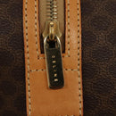 CELINE Macadam Canvas Hand Bag PVC Leather Brown Gold Auth sw200V-17