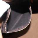CELINE Macadam Canvas Hand Bag PVC Leather Brown Gold Auth sw200V-11