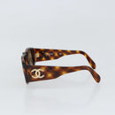 CHANEL Tortoise Pattern Sunglasses plastic Brown CC Auth SW2000-4