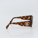 CHANEL Tortoise Pattern Sunglasses plastic Brown CC Auth SW2000-5