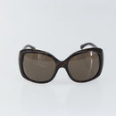 CHANEL Sunglasses plastic Brown CC Auth SW2001-2