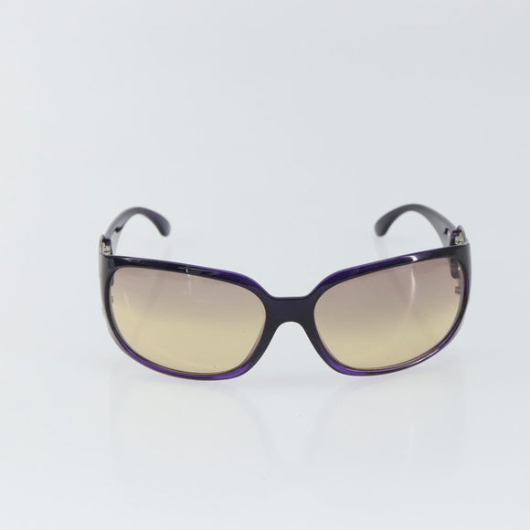 CHANEL Sunglasses plastic Purple CC Auth SW2002
