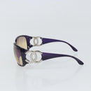 CHANEL Sunglasses plastic Purple CC Auth SW2002-3
