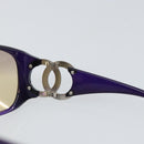 CHANEL Sunglasses plastic Purple CC Auth SW2002-7