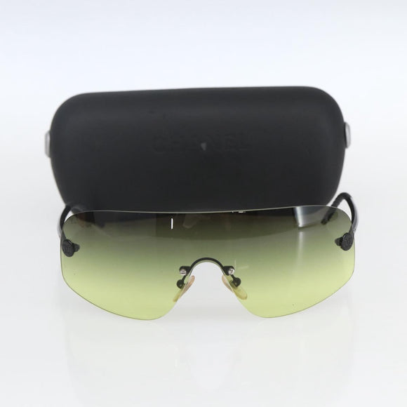 CHANEL Sunglasses plastic Yellow CC Auth SW2005