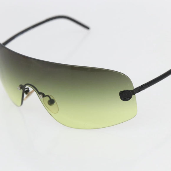 CHANEL Sunglasses plastic Yellow CC Auth SW2005