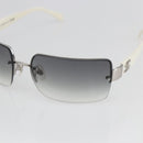 CHANEL Sunglasses plastic Black CC Auth SW2008-7