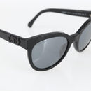 CHANEL Sunglasses plastic Black CC Auth SW2009-6