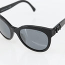 CHANEL Sunglasses plastic Black CC Auth SW2009-7