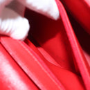 Christian Dior Hand Bag Leather Red Gold Auth sw201V-12