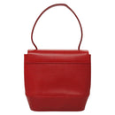 Christian Dior Hand Bag Leather Red Gold Auth sw201V-2