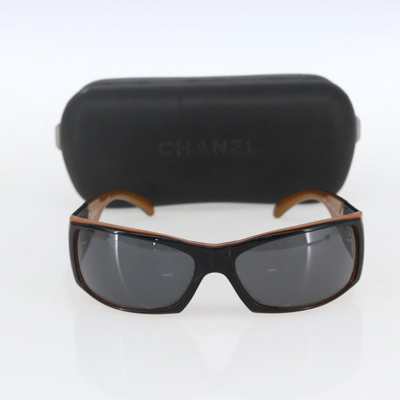 CHANEL Sonnenbrille Kunststoff Braun CC Auth SW2010