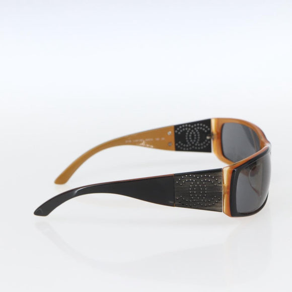 CHANEL Sonnenbrille Kunststoff Braun CC Auth SW2010
