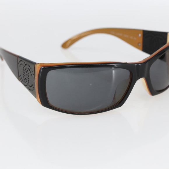 CHANEL Sonnenbrille Kunststoff Braun CC Auth SW2010
