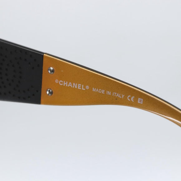 CHANEL Sunglasses plastic Brown CC Auth SW2010