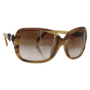 CHANEL Coco Ribbon Sunglasses plastic Brown CC Auth SW2011-1
