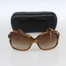 CHANEL Coco Ribbon Sunglasses plastic Brown CC Auth SW2011-11