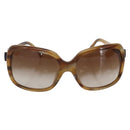 CHANEL Coco Ribbon Sunglasses plastic Brown CC Auth SW2011-2