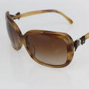 CHANEL Coco Ribbon Sunglasses plastic Brown CC Auth SW2011-7
